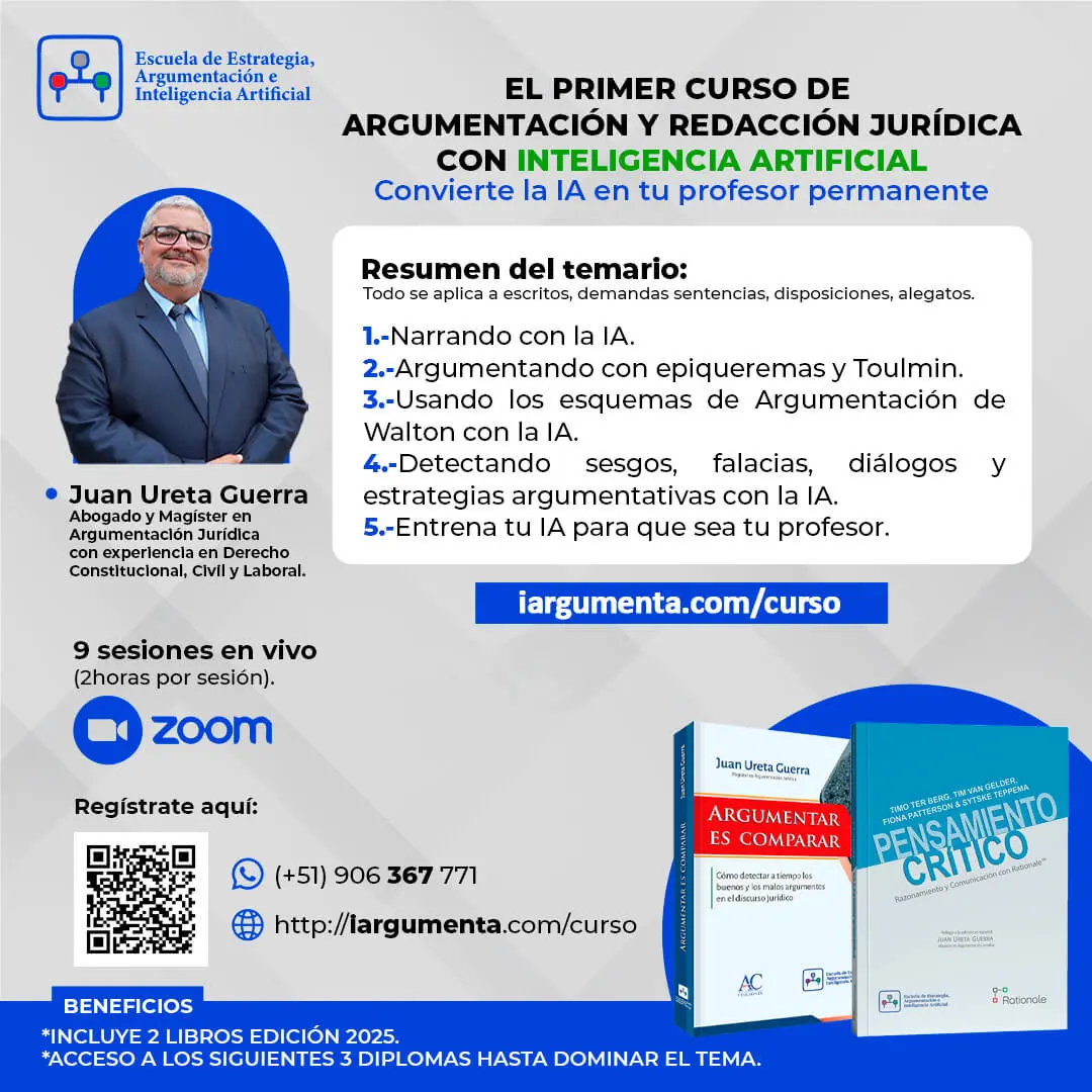 Curso Internacional en Argumentación Jurídica con Inteligencia Artificial - 2026 - 2°