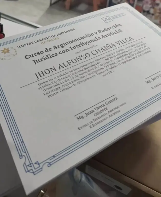 Certificado de Argumentación Jurídica e IA