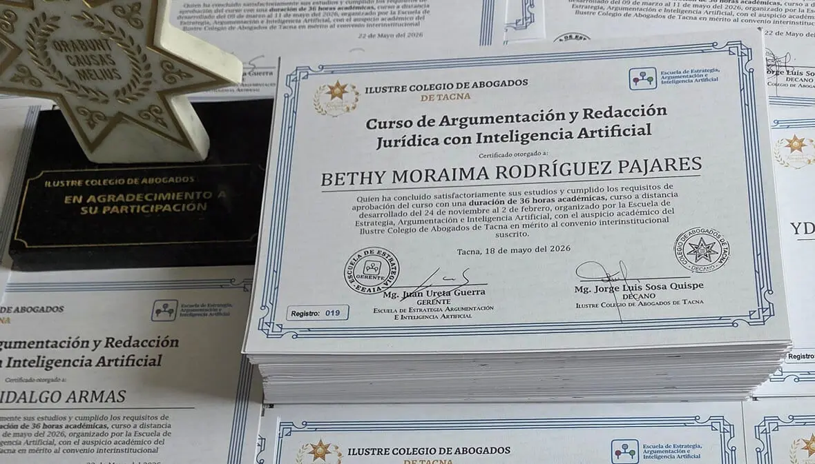 Certificado de Argumentación Jurídica e IA